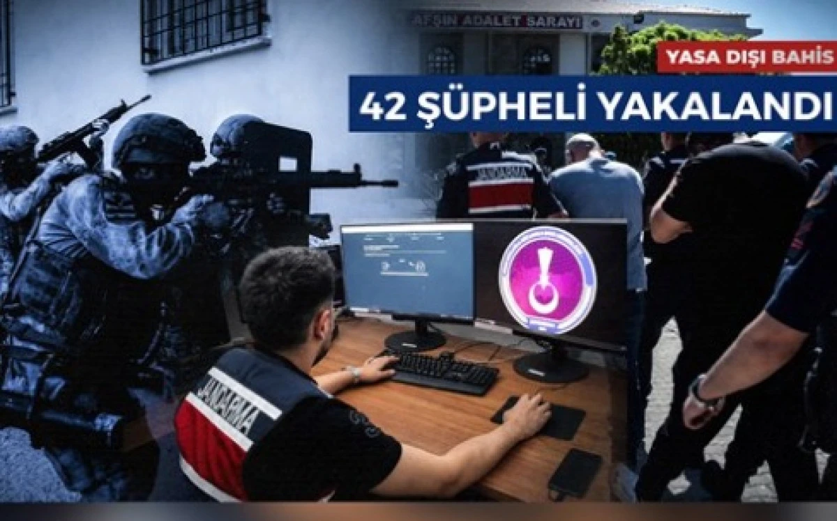 &ldquo;16 İlde Yasa Dışı Bahis Kapsamında D&uuml;zenlenen Operasyonlarda 42 Ş&uuml;pheli Yakalandı.&rdquo;