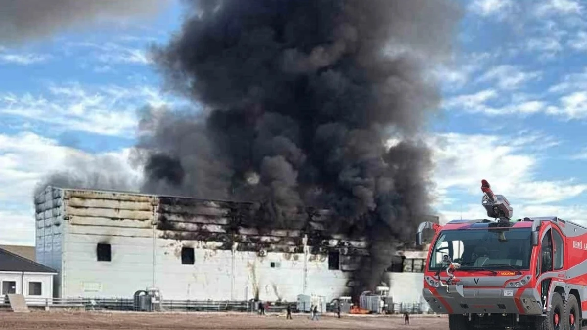 Afyonkarahisar&rsquo;da elektrik &uuml;retim tesisinde yangın &ccedil;ıktı