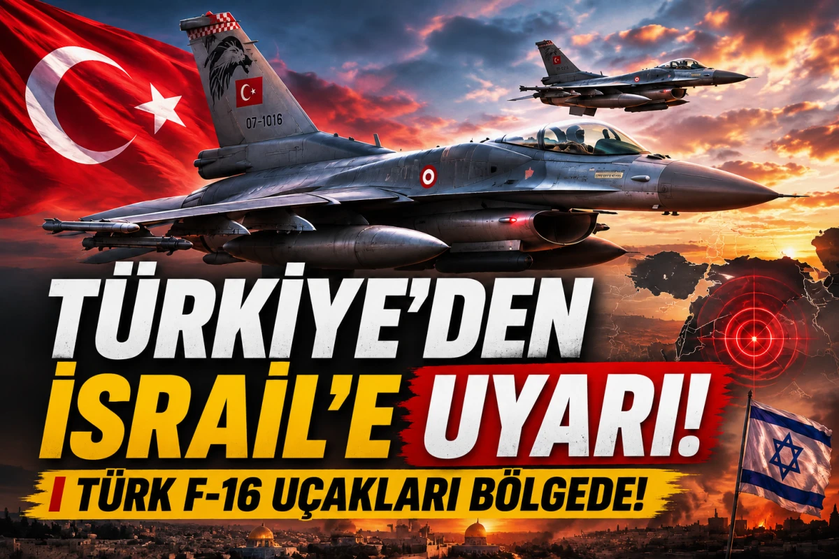 Bakanlık duyurdu! T&uuml;rk savaş u&ccedil;akları b&ouml;lgede! Hava sahasında T&uuml;rk g&uuml;c&uuml;! İsrail'e uyarı