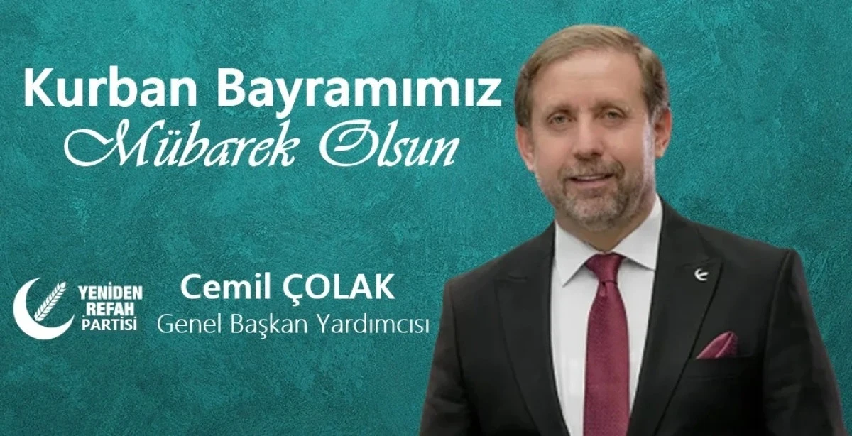 Cemil Çolak Kurban Bayramı Mesajı