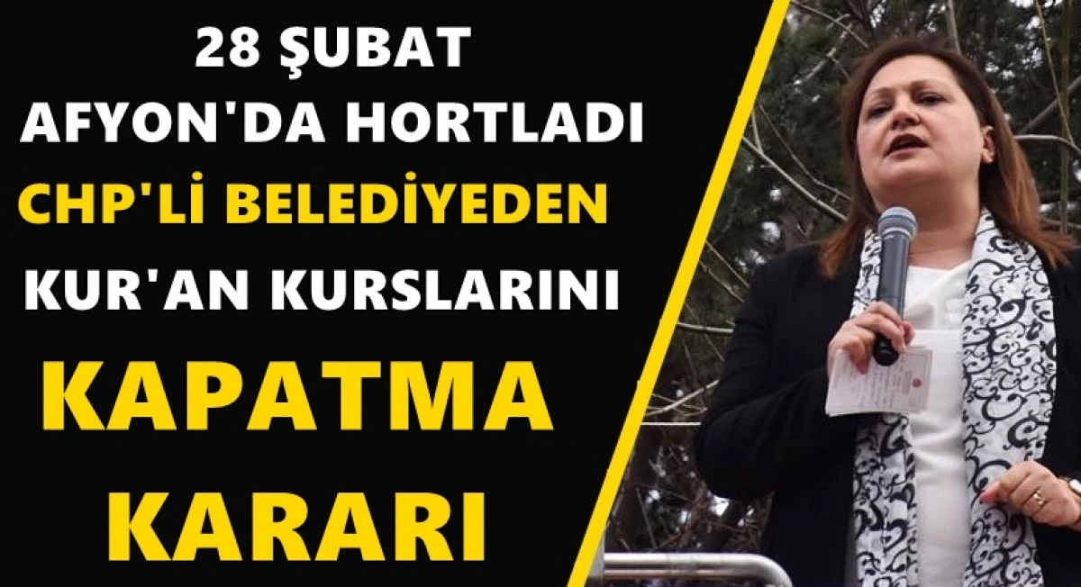 CHP'li belediyeden Mevlid Kandili öncesi Kur'an kurslarını tahliye kararı!
