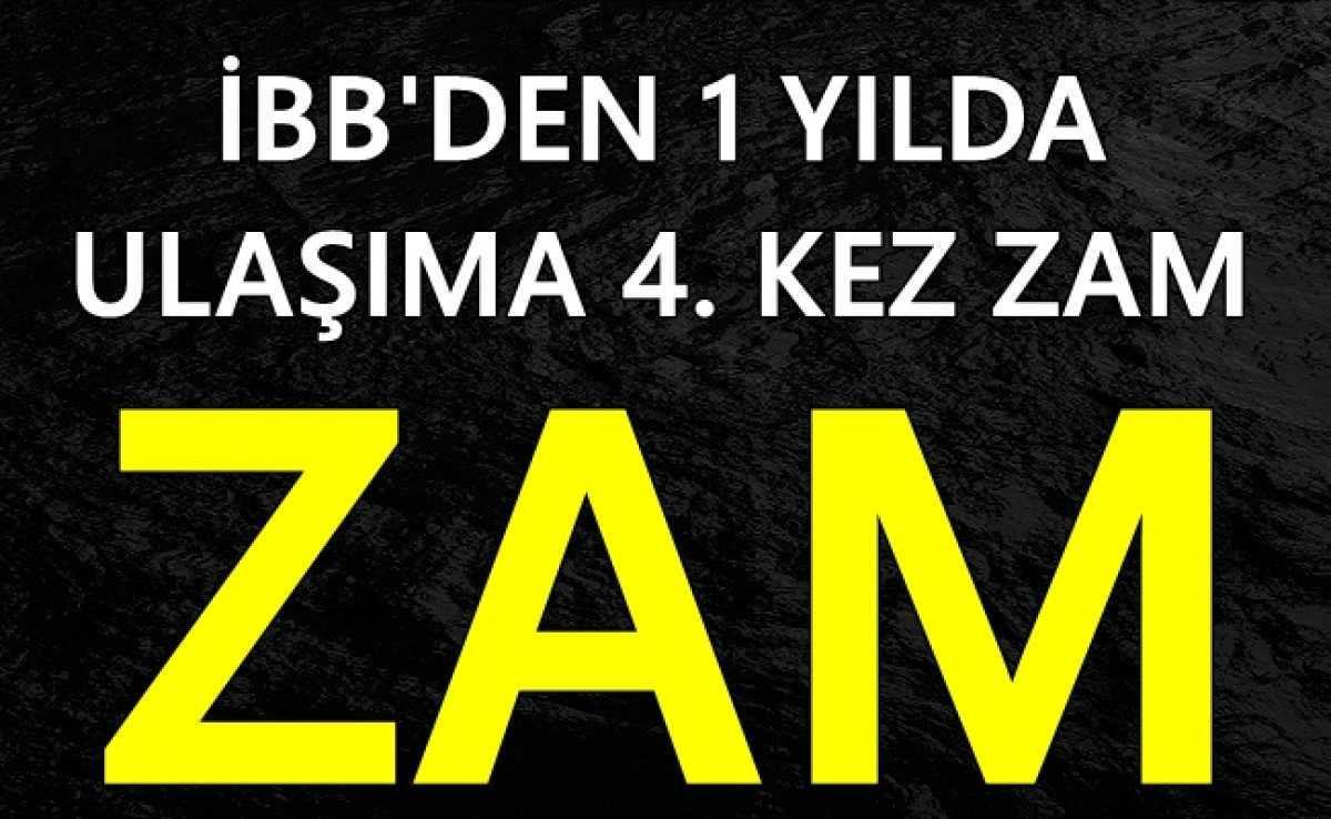 CHP'li belediyeden ulaşıma bir yılda dördüncü zam!