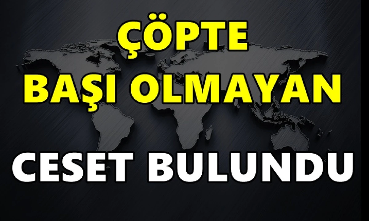 &Ccedil;&ouml;pte Başı Olmayan Kadın Cesedi Bulundu