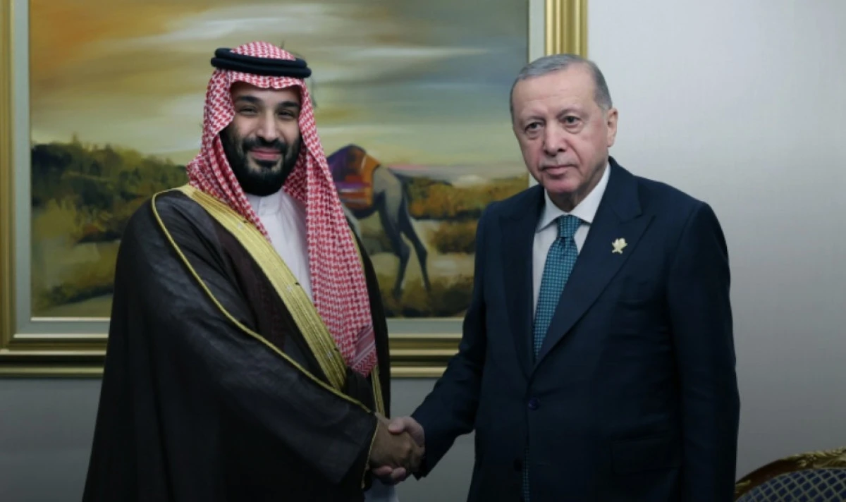 Cumhurbaşkanı Erdoğan, Suudi Arabistan Veliaht Prensi Bin Selman ile G&ouml;r&uuml;şt&uuml;