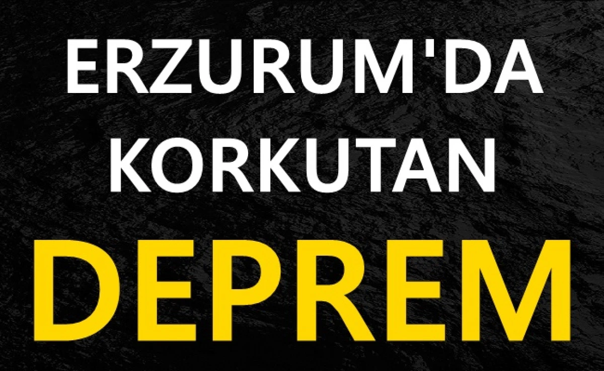 ERZURUM'DA KORKUTAN DEPREM
