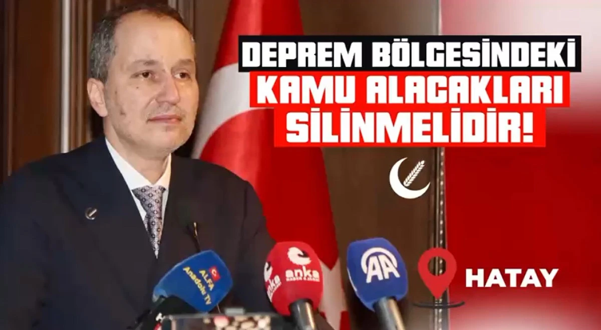 Fatih Erbakan; Bor&ccedil;lar Silinsin, M&uuml;cbir Sebep 5 yıl Uzatılsın