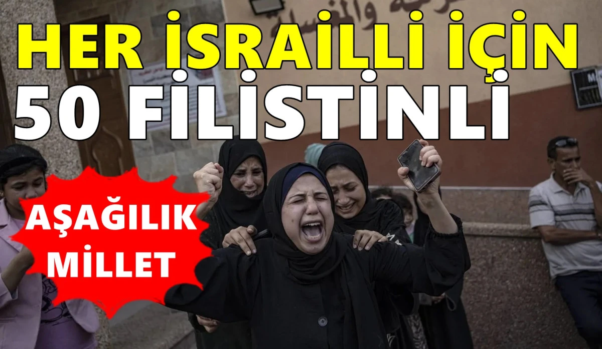 Gazze'deki katliamı ilişkin akılalmaz itiraf: Her İsrailli için 50 Filistinli...