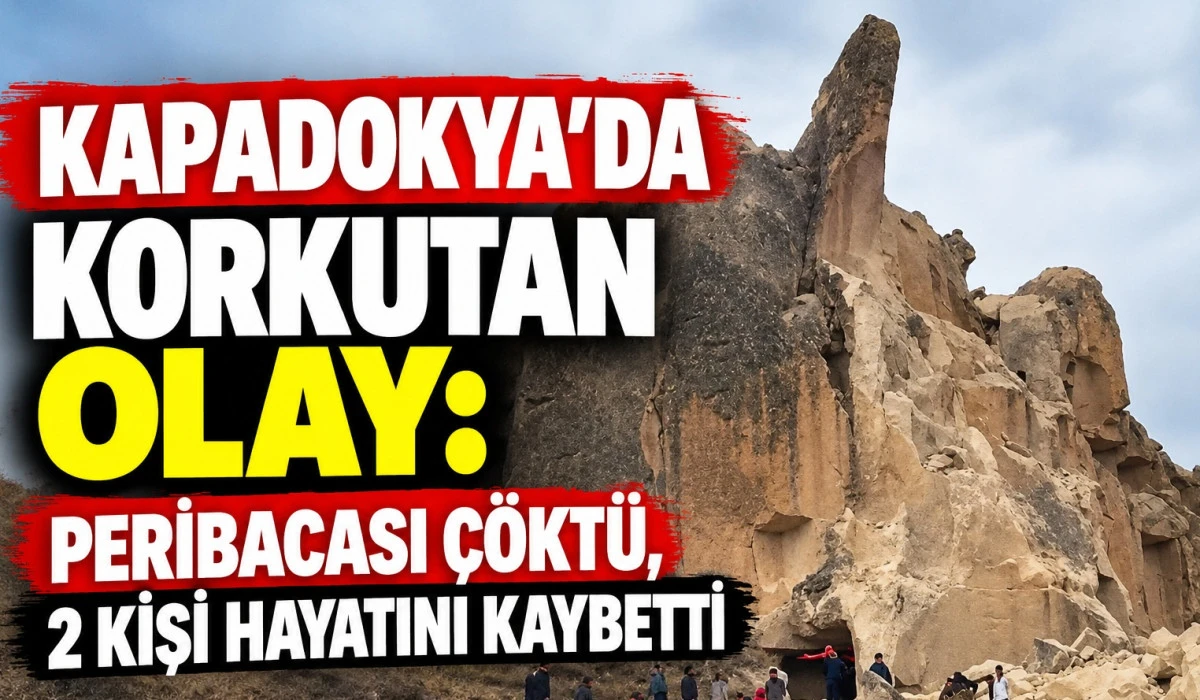 Kapadokya&rsquo;da Korkutan Olay: Peribacası &Ccedil;&ouml;kt&uuml;, 2 Kişi Hayatını Kaybetti
