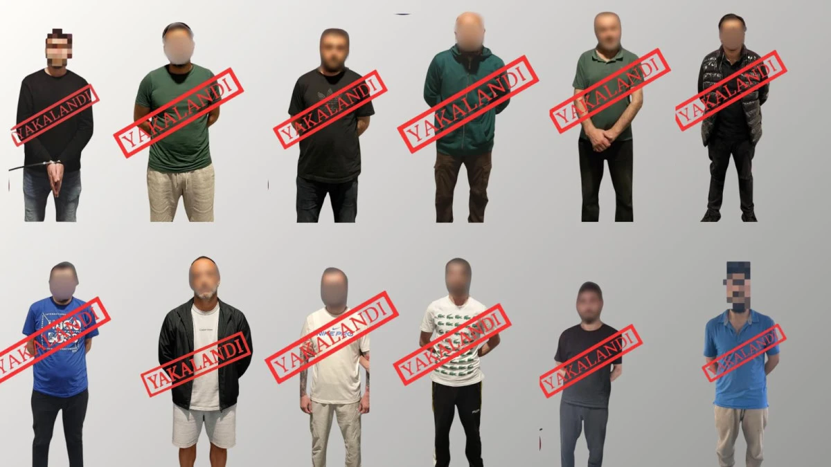 Kırmızı Bültenle Aranan 12 Kişi Yakalandı