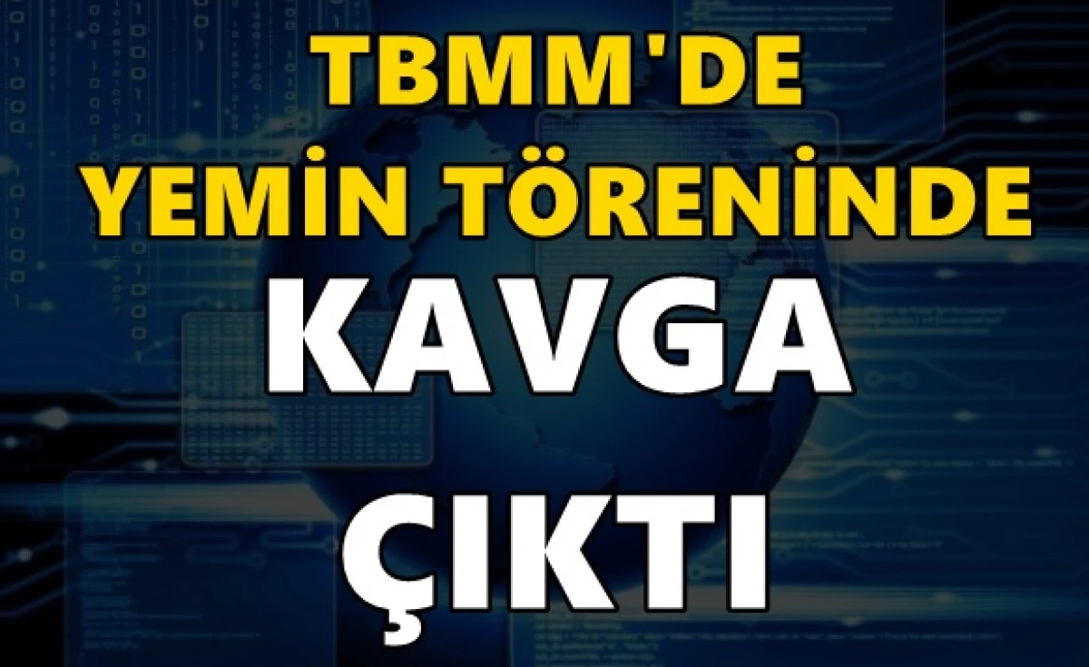 Meclis&rsquo;te yeni bakanların yemin t&ouml;reninde kavga &ccedil;ıktı