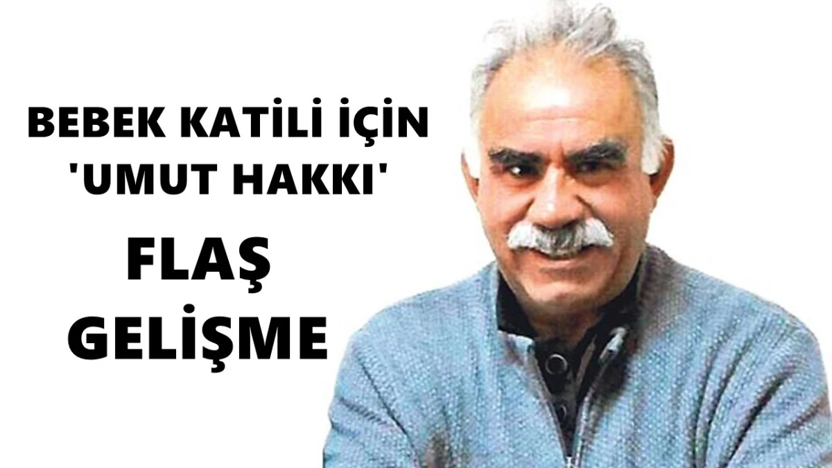 Ter&ouml;ristbaşı &Ouml;calan'a umut hakkıyla ilgili flaş gelişme