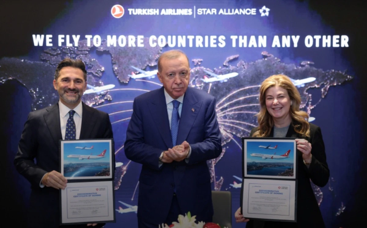 THY ile Boeing arasındaki sipariş anlaşması Cumhurbaşkanı Erdoğan&rsquo;ın huzurunda imzalandı