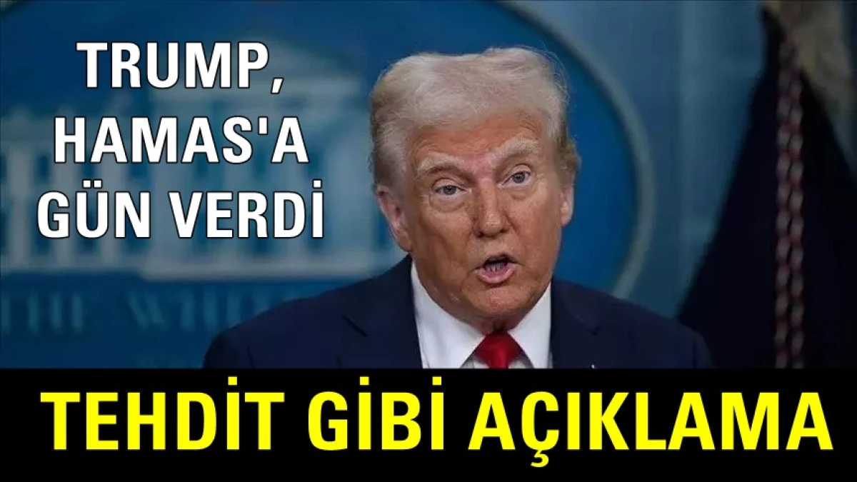 Trump'tan son dakika açıklama "Hamas'ın teklifi kabul etmesini bekliyoruz"