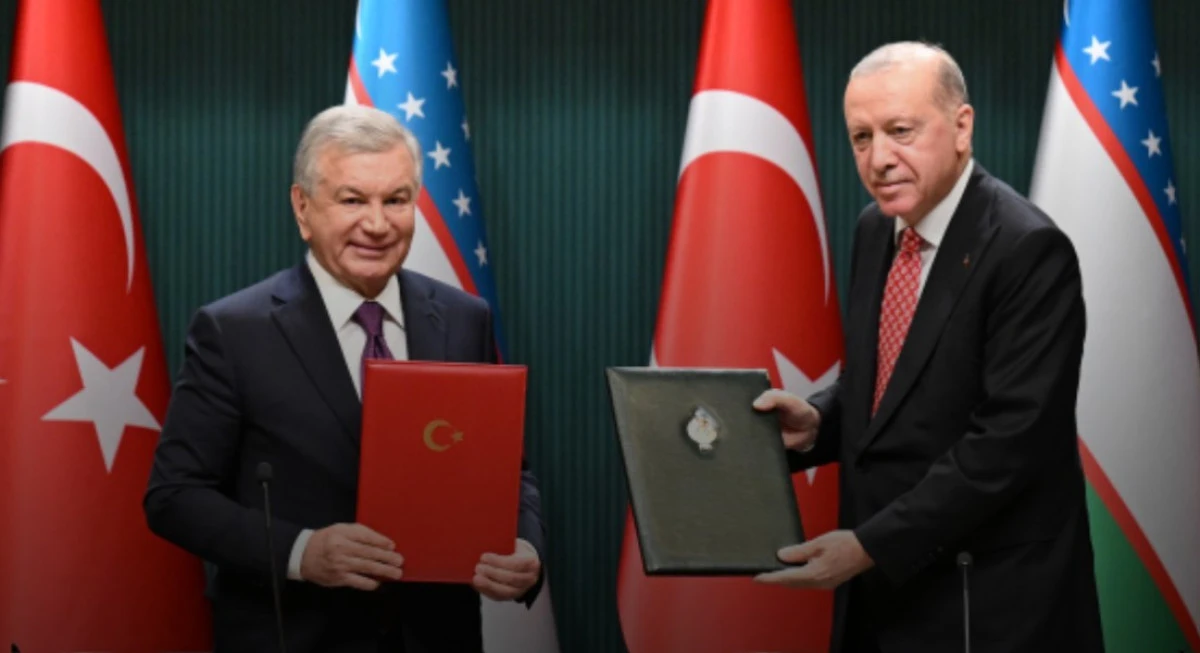 T&uuml;rkiye ile &Ouml;zbekistan arasında 5 anlaşma imzalandı